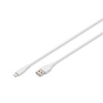   DIGITUS High Speed USB-A 2.0 Lightning fehér szilikon töltőkábel 2m