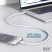 DIGITUS High Speed USB-A 2.0 Lightning fehér szilikon töltőkábel 2m