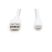 DIGITUS High Speed USB-A 2.0 Lightning fehér szilikon töltőkábel 1m