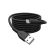 DIGITUS High Speed USB-A 2.0 Lightning fekete szilikon töltőkábel 1m