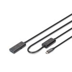   DIGITUS DA-73111 SuperSpeed Aktív USB-A 3.2 Gen1 USB type-C hosszabbító kábel 10m
