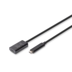 DIGITUS DA-73112 SuperSpeed Aktív USB 3.2 Gen2 type-C hosszabbító kábel 5m