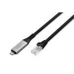   DIGITUS Cat.6A 1GbE RJ45 S/FTP LSZH USB 3.2 Gen1 type-C Ethernet kábel 5m