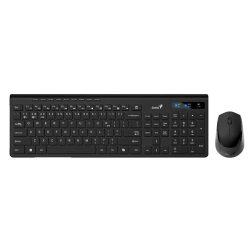 Genius SlimStar 8230 Magyar vezeték nélküli fehér BT + 2.4G szett Copilot billentyűzettel és csendes egérrel
