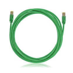 KE-Line Cat6A 10Gigabit STP Patch Kábel 1m zöld