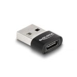   Delock 60002 USB-A 2.0 apa - USB-C anya fekete adapter (Újszerű)
