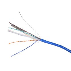 Legrand 032857 Cat6 árnyékolt (F/UTP) 4 érpár (AWG23) PVC kék Eca 305m kartondoboz LCS3 réz fali kábel