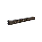   Legrand 646807 19"/1U PDU elosztósor 16A 6xC19 reteszelhető aljzat bekötőkapcsos kábel nélkül