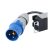Legrand 646815 19"/1U PDU elosztósor 16A 12xC13 reteszelhető aljzat ipari-3P+N+F 3m csatlakozódugóval