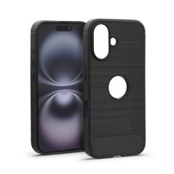 Haffner HF304293 Apple iPhone 16 Carbon fekete szilikon tok