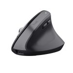   Trust 25146 Bayo+ vezeték nélküli fekete többeszközös ergonómikus egér