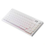   AVAX GM02 PRO 75% HUN tri-mode fehér mechanikus (Gateron yellow switch) billentyűzet
