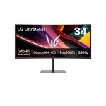   LG 34" 34G630A-B.AEUQ UltraGear WQHD VA 240Hz HDMI/DP/USB/USB-C ívelt gamer monitor