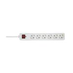   Somogyi NVT 06K/WH 6 aljzat 1,5méter 3x1,5mm2 túlfeszültség védett elosztó