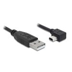   Delock USB 2.0-A apa - USB mini-B 5 tűs  könyök apa átalakító kábel, 3m