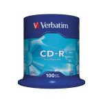   VERBATIM 43411 CD-R 700MB/52x/extra protection írható felület/egyszer írható CD 100db/csomag