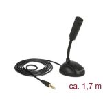   Delock mikrofon okostelefonhoz / tablethez állvánnyal 3,5 mm-es 4 pólusú sztereó jack