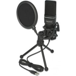 Delock Condenser Microphone Set mikrofon fekete Delock Condenser Microphone Set mikrofon fekete