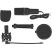 Delock Condenser Microphone Set mikrofon fekete Delock Condenser Microphone Set mikrofon fekete
