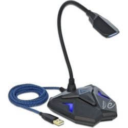 Delock 66330 Gooseneck gaming mikrofon fekete Delock 66330 Gooseneck gaming mikrofon fekete