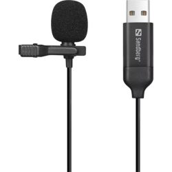 Sandberg Streamer USB Clip gaming mikrofon fekete Sandberg Streamer USB Clip gaming mikrofon fekete