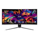   MSI MAG 341CQP QD-OLED 34" ívelt QD-OLED gaming monitor fekete 175Hz