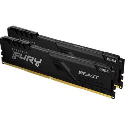 Kingston FURY Beast 16GB 3600MT/s DDR4 memória Non-ECC CL17 Kit of 2 fekete Kingston FURY Beast 16GB 3600MT/s DDR4 memória Non-ECC CL17 Kit of 2 fekete