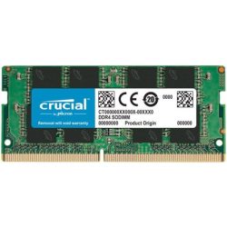 Crucial 16GB 3200MT/s DDR4 - SODIMM memória CL22 zöld Crucial 16GB 3200MT/s DDR4 - SODIMM memória CL22 zöld