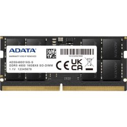 ADATA 16GB 4800MT/s DDR5 - SODIMM memória CL40 ADATA 16GB 4800MT/s DDR5 - SODIMM memória CL40