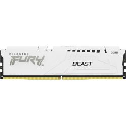 Kingston FURY Beast 32GB 5600MT/s DDR5 memória CL36 fehér Kingston FURY Beast 32GB 5600MT/s DDR5 memória CL36 fehér