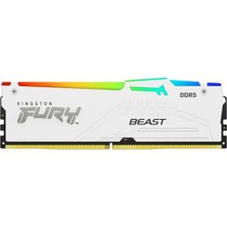 Kingston FURY Beast 16GB 5600MT/s DDR5 memória CL40 fehér RGB Kingston FURY Beast 16GB 5600MT/s DDR5 memória CL40 fehér RGB