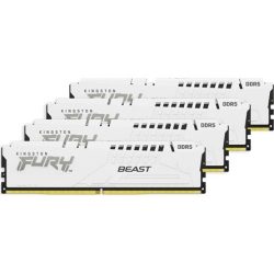 Kingston FURY Beast 128GB 5600MT/s DDR5 memória CL40 Kit of 4 fehér Kingston FURY Beast 128GB 5600MT/s DDR5 memória CL40 Kit of 4 fehér