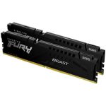   Kingston 128GB 5600MT/s DDR5 CL36 DIMM (Kit of 2) FURY Beast Black