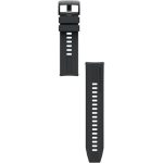   Huawei Watch GT Series 46mm Watch 3 Series okosóra szíj fekete (Black Fluoroelastomel)